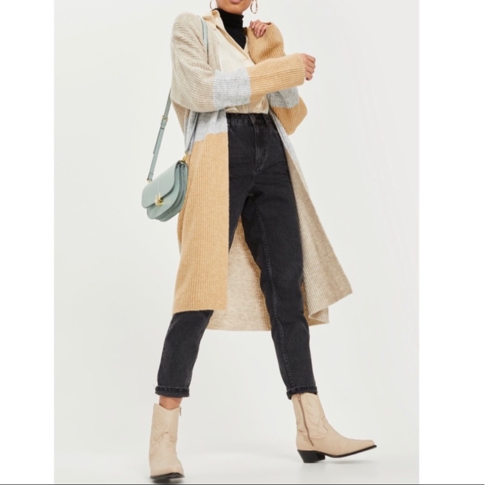 Patchwork Midi Length Cardigan - Picture 2 of 3